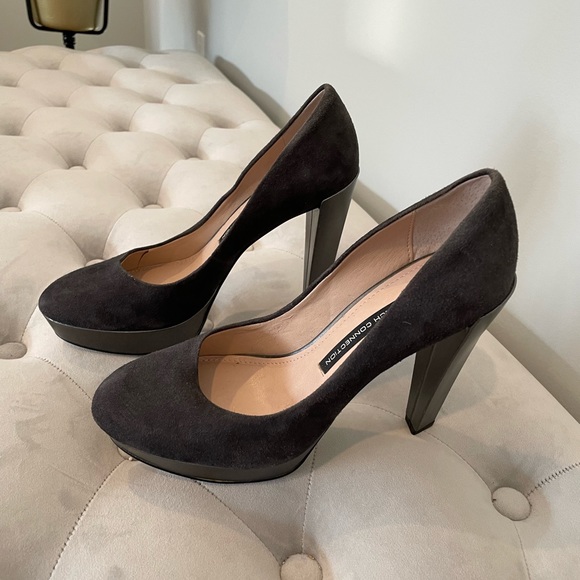 French Connection suede & leather heels - Picture 3 of 9